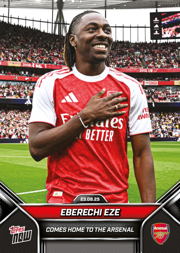 4820df0725b13a35bc7ddcb1a8c6825bfa4107f2_ARTARS_16C2S_25TN_0003.jpg Eberechi Eze - Topps Now Arsenal FC 2025 #3 - Image 1