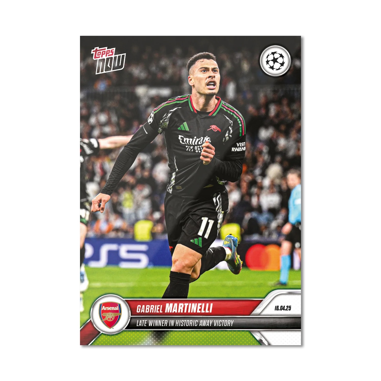 8600de74a0e68592427bfc765cfca4fe2abe9537_ARTCL_16C2S_25TN_0144.png 2024-25 Topps Now UCL Gabriel Martinelli #144 - Image 1