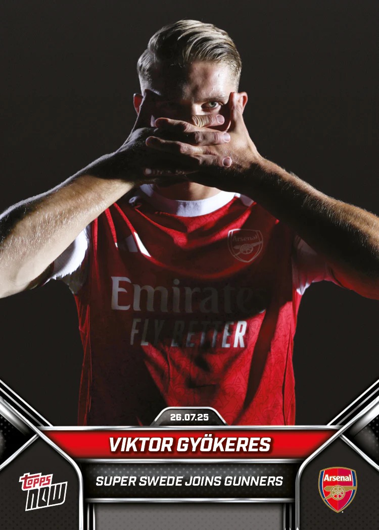 fa0eb22cb96c8ad257371bba7d1d6b8fe8f1ac41_ARTARS_16C2S_25TN_0002.jpg Viktor Gyökeres - Topps Now Arsenal FC 2025 #2 - Image 1