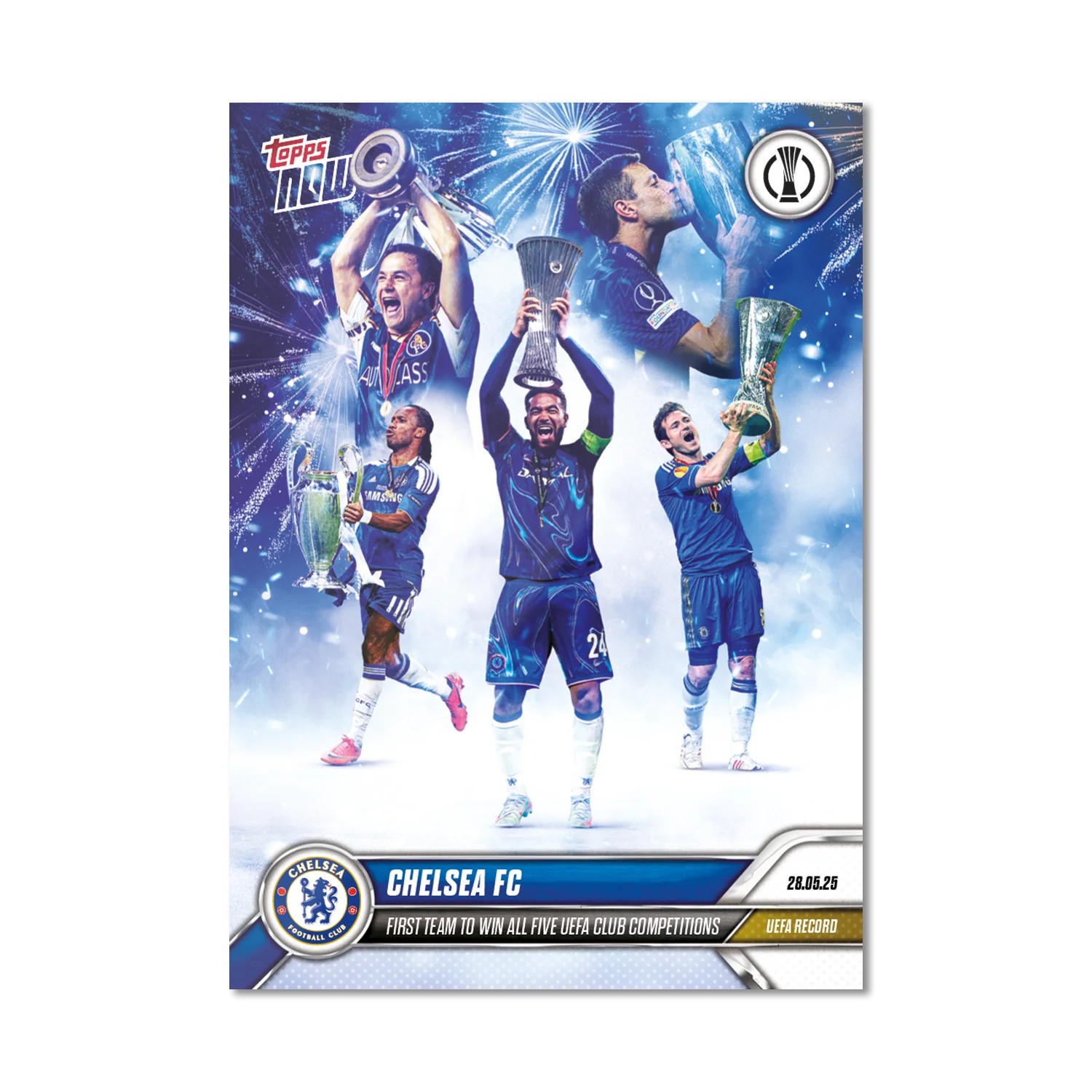 66aa0e0d97d1a68b139d407ca1feaeb10e6fdd52_ARTECL_16C2S_25TN_0016.png Chelsea FC - Topps Now UECL 2024-25 #16 - Image 1