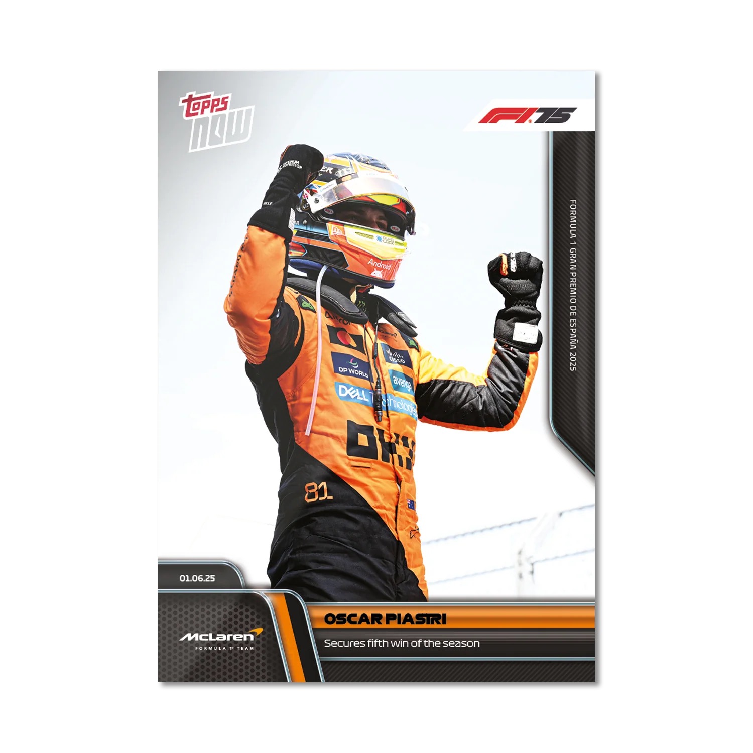7774e8d23a7e4b11d11f5c93bad043c0e45f6112_ARTF1_16C2S_25TN_0041.png Oscar Piastri - Topps Now F1 2025 #41 - Image 1