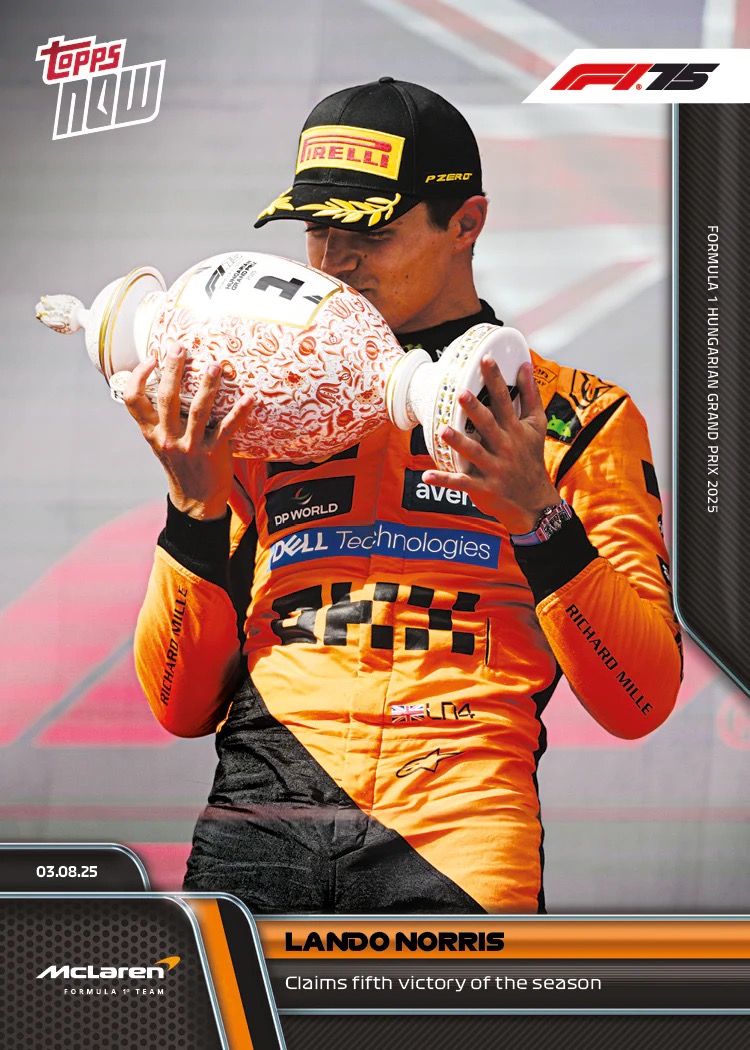 c6265c6bc3d3da99a914929e20a6a5469268b1d0_ARTF1_16C2S_25TN_0055.jpg Lando Norris - Topps Now F1 2025 #55 - Image 1
