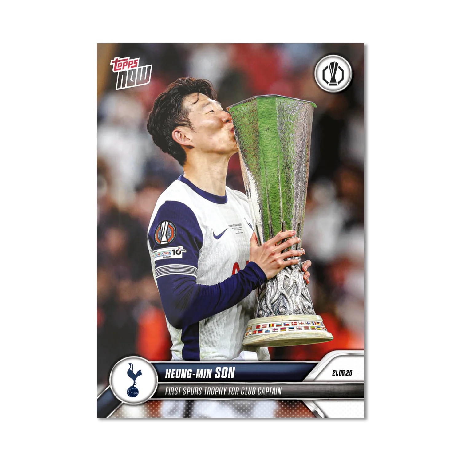 d6c9cdbf18597419992265c9eeae37143f410334_ARTEL_16C2S_25TN_0038.png Son Heung-min - Topps Now UEL 2024-25 #38 - Image 1