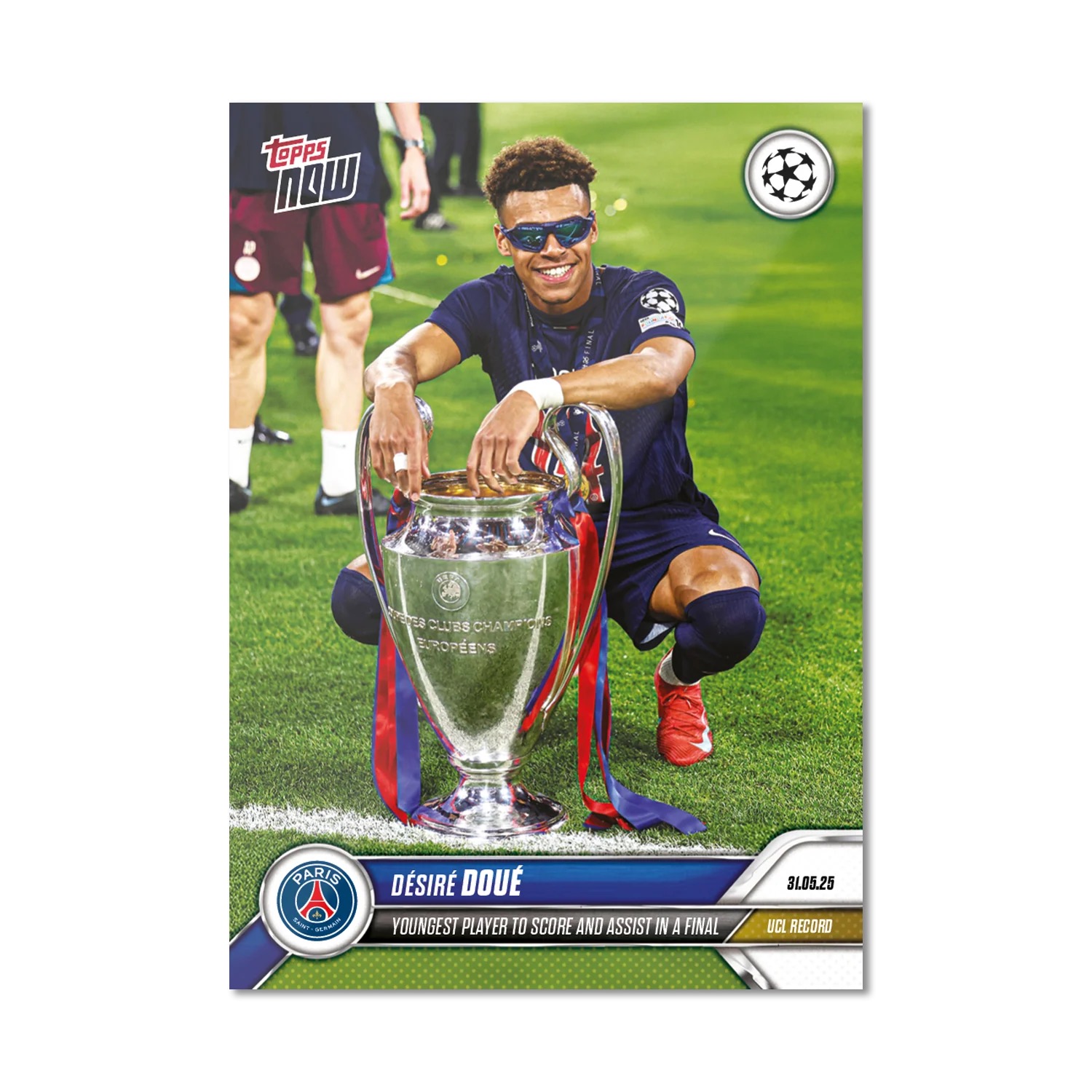 eeae417e17e4e0e56d21c5568beea2b3aa623c0d_ARTCL_16C2S_25TN_0162.png Désiré Doué - Topps Now UCL 2024-25 #162 - Image 1